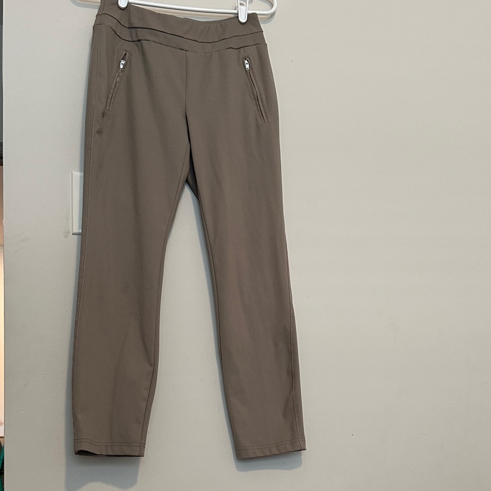 Rachel Zoe Slim Pull-On Chinos in Taupe